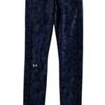 Under Armour  XS Compression Leggings Blue Black All Over Print Full Length Pants Photo 1