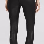 Lululemon  wunder train black foil leggings 23” size 6 Photo 1