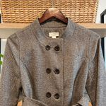 Loft Tweed Button Placket Tie Waist Blazer, 6 Photo 1