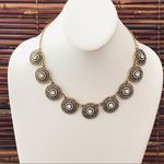 J.Crew Gold Tone & Rhinestone Necklace Photo 1