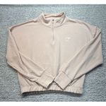 Gym Shark Top Womens Medium Pink Cropped Pippa Pullover 1/4 Zip Active Gym Photo 0