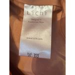 Lichi 40's retro satin midi dress L Mauve fabric covered buttons side zip NWT Pink Size L Photo 8