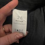 MOTHER The Tripper High Rise Not Guilty Black Mini Flare Jeans Size 28 Photo 8