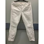 AMO Twist‎ Sea Salt Jeans Slim Fit Cut Ankle Length 4 Pockets White Size 28 Photo 2