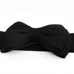 1pc Fashionable Elastic Wide Bowknot Waistband, Decorative Belt Dress, Sweater, Down Jacket, Shirt, Dress, ideal choice for gifts Black Size XS Photo 5