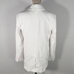 Halogen White Double Button Textured Blazer Jacket Women's Size Medium NWT Photo 2