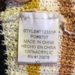 Entro Oversized rainbow striped NWT v neck sweater Photo 4