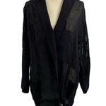 Desigual  Kimono Medium Black Embroidered Fringe Open Photo 2