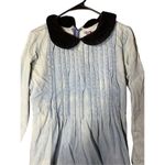 Vintage Fads‎ Denim Cottagecore Maxi Dress Modest Grunge 90s 80s Size 8 Blue Photo 8