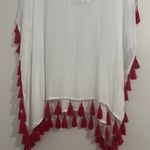 Show Me Your Mumu Trace Diamond Head Embroidered Tassel Fringe Detail Swim Cover Photo 3