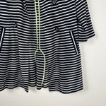 CAbi Women's Maritime Trench Nautical Stripe double Breasted Jacket Sz M Photo 5