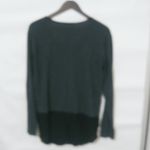 ZARA  L Gray Black Boyfriend Shirt Tail Top Photo 5