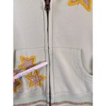 Joystick Dreamland Womens Hoodie Green Full Zip Embroidered Star Owl Y2K Medium Photo 7