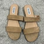 Steve Madden Size 7.5 Tan Beige Lacole Two Strap Slide Sandals Photo 0