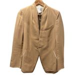 Korean Women’s Tailored Time Post Modern Blazer Tan Size 4 Photo 0