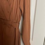 Vintage Together Terracotta Brown Long Sleeve Dress with pockets size 16 Photo 8