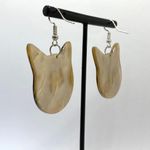 Handmade Tabby Cat Earrings  Photo 1