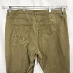 Lane Bryant  Plus Size 20 Jeans Olive‎ Green Patchwork Distressed Skinny 105 Photo 8