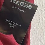 Jaeger  Dress Burgundy Red Front Zip Cap Sleeve Sheath Dress Sz US 14 GUC Photo 11