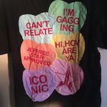 Jeffree Star  Cosmetics Valentine Conversation Hearts Shortsleeve shirt Size MD Photo 1