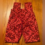 Lululemon Wunder Under High-Rise Tight 28" Spray Leaf Fireside Red Multi Size 4 Photo 11