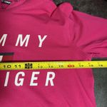 Tommy Hilfiger Sport Size Small Pink Logo Pullover Shirt Hooded Long Sleeve Photo 5