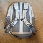 The North Face Grey and white  backpack #backpack #outdoor Photo 1