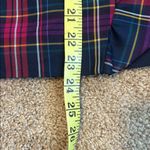 Kate Spade  - Navy & Purple Plaid Ruffle Front Skirt Size 6 Photo 9