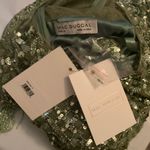 Mac Duggal  4908 Green High Neck Sleeveless Beaded Fringe Fitted Gown Photo 12