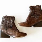 Sesto‎ Meucci Dark Brown Cutwork Boots Size 8 Women’s 7” Tall Made In Italy Lace Photo 11