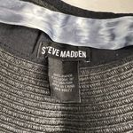 Steve Madden  Womens Black Wide Brim Sun Visor Hat Tie Dye Bow Adjustable‎ Chic Photo 5