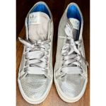 Adidas  Honey Heel Hidden Wedge Mid Top Sneakers Silver Metallic Size 10 EUC!! Photo 1