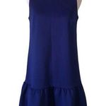 Bar III  XS blue dropwaist scuba dress‎ Photo 1