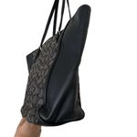 Coach  Turnlock Signature Jacquard Monogram Black Gray Tote Photo 7