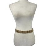 Women’s Western Cowgirl Boho Link Suede Leather Belt in Tan Photo 7