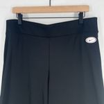 Nike  Femme Rib Pants Womens XL Black Stretch Embroidered Swoosh Logo Wide Leg Photo 1