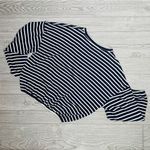 Oats New York long sleeve blue and white stripe sweater shirt small sweatshirt Photo 6