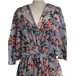 Modcloth Dramatic Depths Velvet Dress cherry blossom print size medium Photo 1