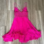 Free People  One Adella Lace Slip Mini Dress Rose Hypnotic Hot Pink Fuchsia XS Photo 11