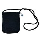 The Sak The Black Crochet Crossbody Bag Small Purse Woven Casual Photo 1