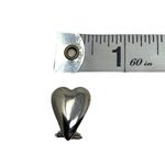 Vintage Unsigned Silver Tone Heart Post Earrings Dangle Hoops Retro Y2K Bratz Photo 8