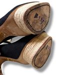 Charlotte Olympia Black Canvas Dolores Espadrille Platform Ankle-Strap Pumps Photo 11