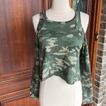 Camo Knit Cold Shoulder Green Size undefined Photo 6