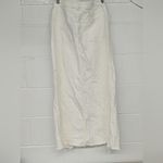 DL1961 Rtr  Asra Low Rise Denim Maxi Skirt sz30 (10) High Front Slit Hem Solid Photo 6