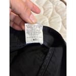 Vince Cropped Pants Pleated Cuffed Trousers Black Cotton Blend Casual Size 10 Photo 5