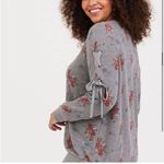 Disney Bambi gray floral sweater  never worn Photo 3