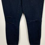 Rock & Republic Dark Wash Raw Hem High Roller Skinny Jeans Photo 5