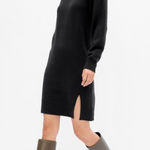 Gap  Black Mock Neck Relaxed Long Sleeve Sweater Dress XL Photo 0