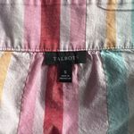Talbots Pink Colorful Metallic Stripe Square Neck Tank Top Photo 8