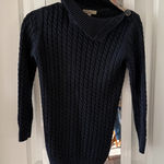 Burberry  London Cable Knit Wool Sweater Top Size: XS Color: Navy Photo 0